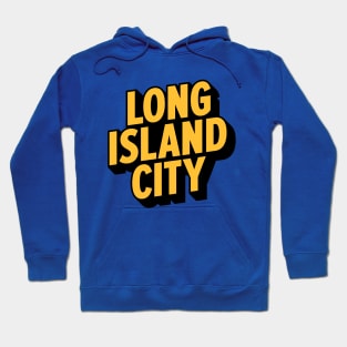 Long Island City Queens Logo - A Minimalist Tribute to Urban Charm Hoodie